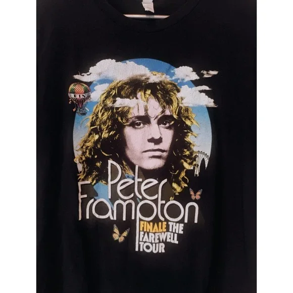 Peter Frampton The Farewell Tour Tshirt The Finale Black Size Large Rare Music T - Picture 2 of 4